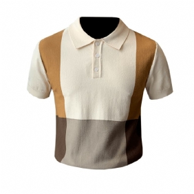 Britisk Poloskjorte For Menn Trendy Slim Ice Silk T-skjorte