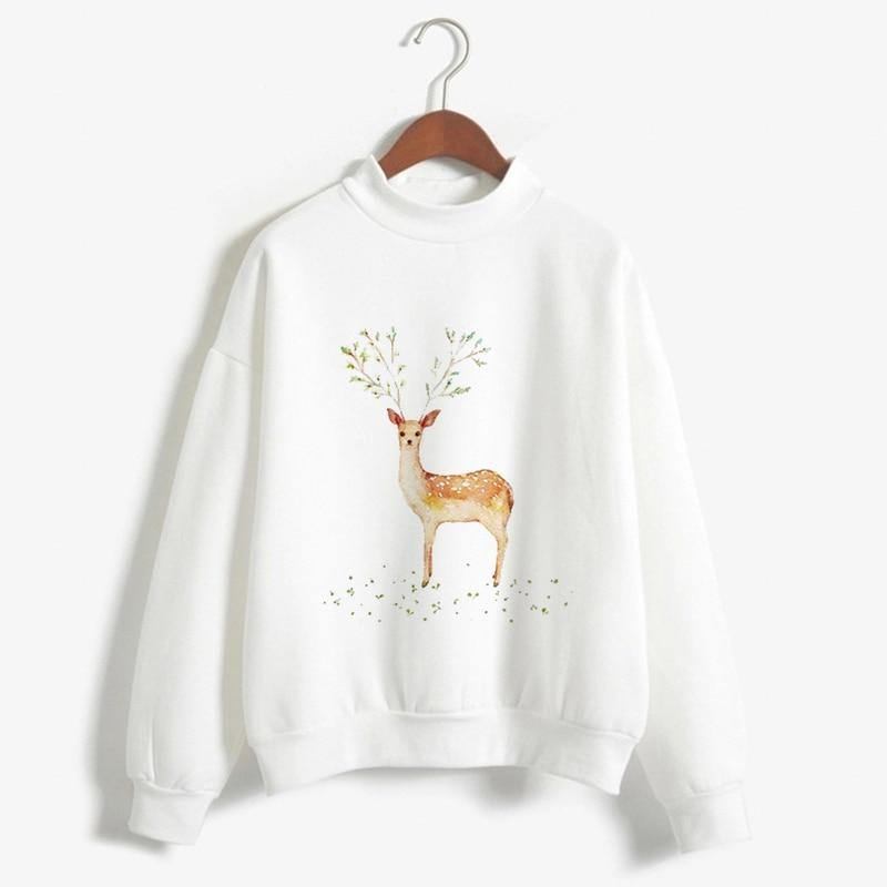 Mote Julegenser Svart Langermet Dame Dame Femme Harajuku Dameklær Plus Size Vinter Nyttår Pullover