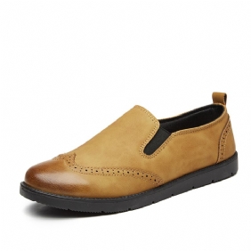 Menn Business Fritids Loafers Chelsea Slip On Work Dress Håndsøm Sko