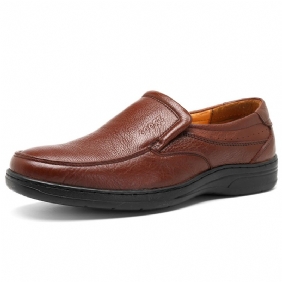 Menn Ekte Skinn Komfortabel Slip On Oxfords