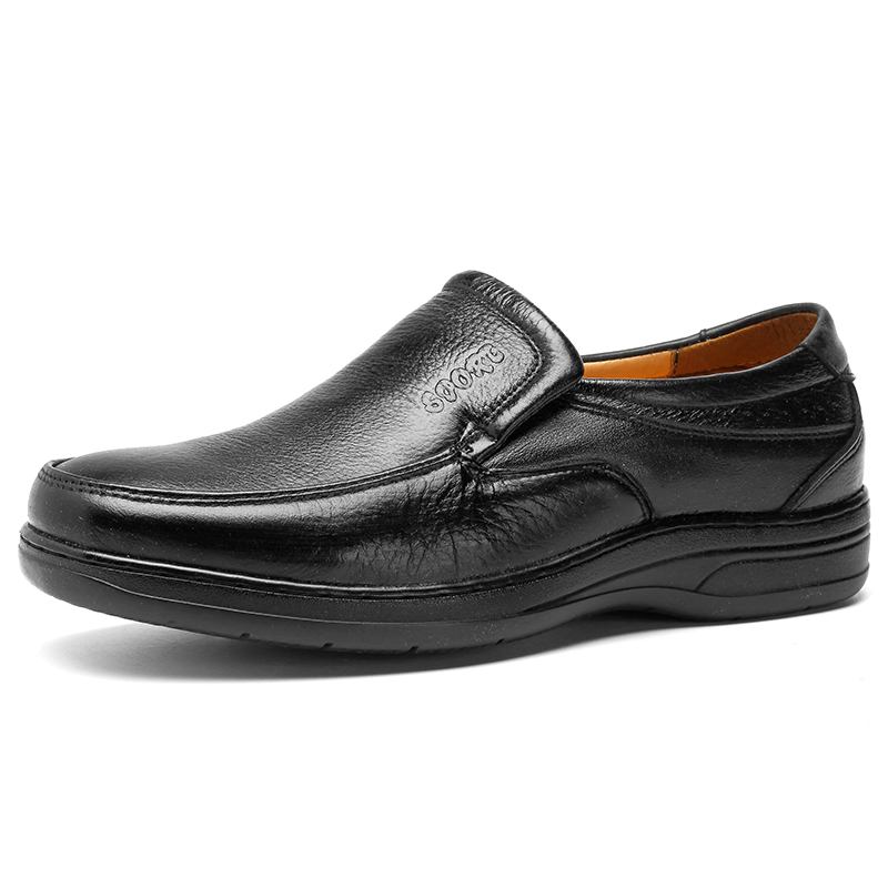 Menn Ekte Skinn Komfortabel Slip On Oxfords