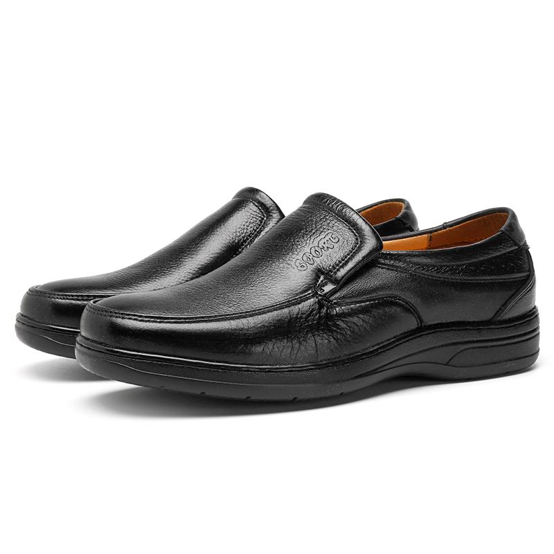 Menn Ekte Skinn Komfortabel Slip On Oxfords