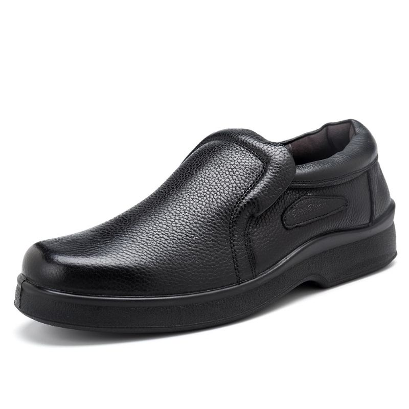 Menn Fritids Myk Ekte Skinn Slip On Oxfords