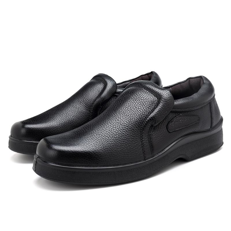 Menn Fritids Myk Ekte Skinn Slip On Oxfords