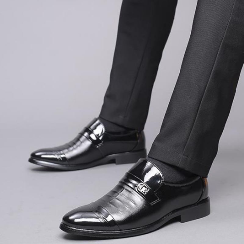 Menn Spicing Leather Business Fritids Office Oxfords