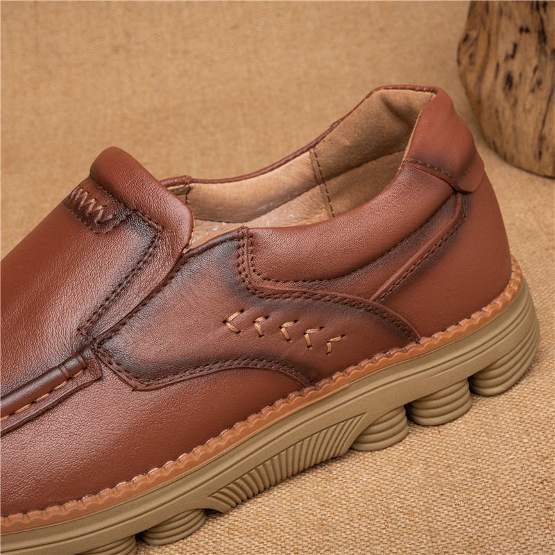 Retro Sklisikre Fritids Business Office Leather Oxfords