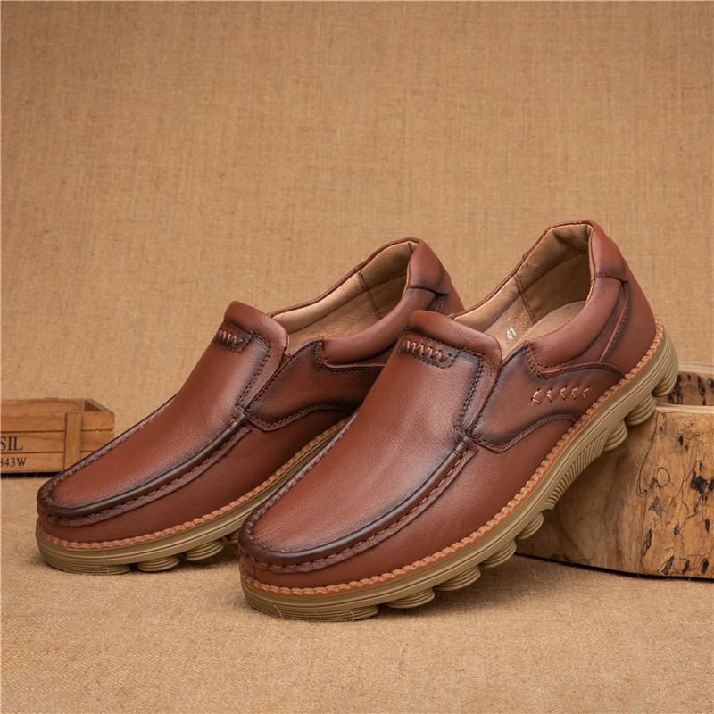 Retro Sklisikre Fritids Business Office Leather Oxfords