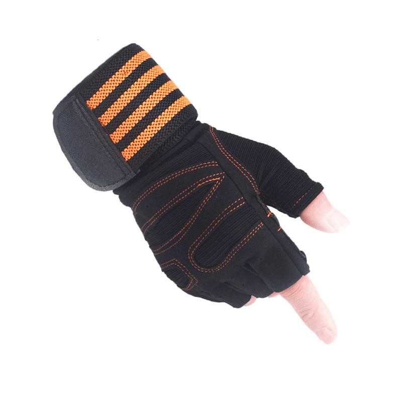 Ribbon Compression Wristband Sports Non-slip Half-finger Hansker