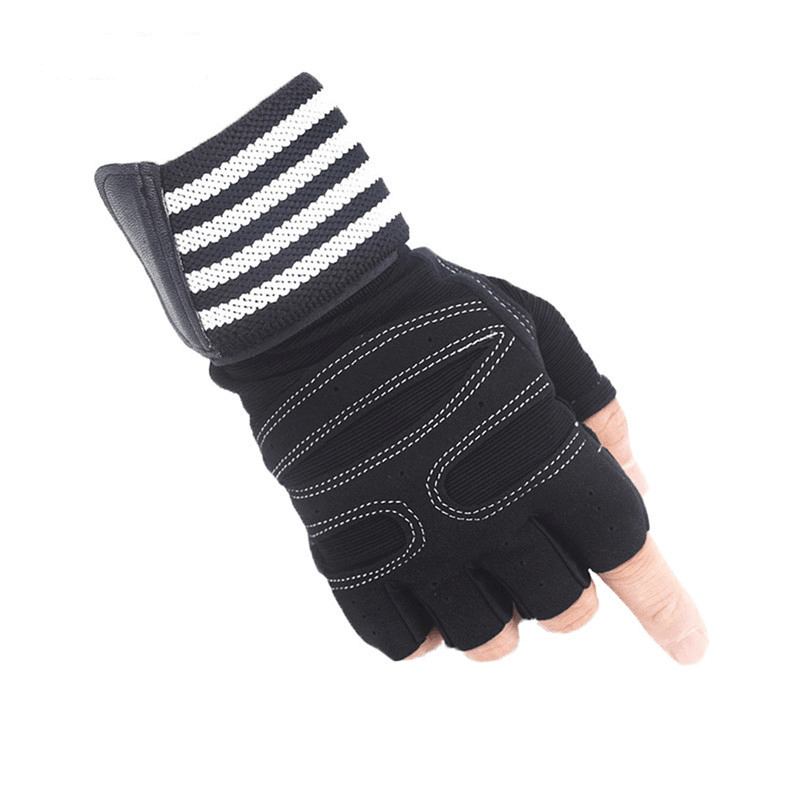 Ribbon Compression Wristband Sports Non-slip Half-finger Hansker