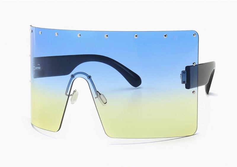 Big Frame One-piece Goggles Fargerike Frame Solbriller