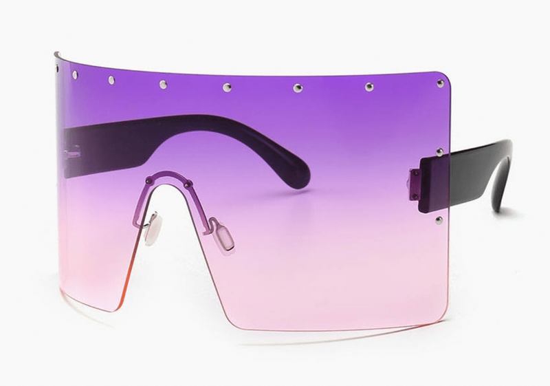 Big Frame One-piece Goggles Fargerike Frame Solbriller