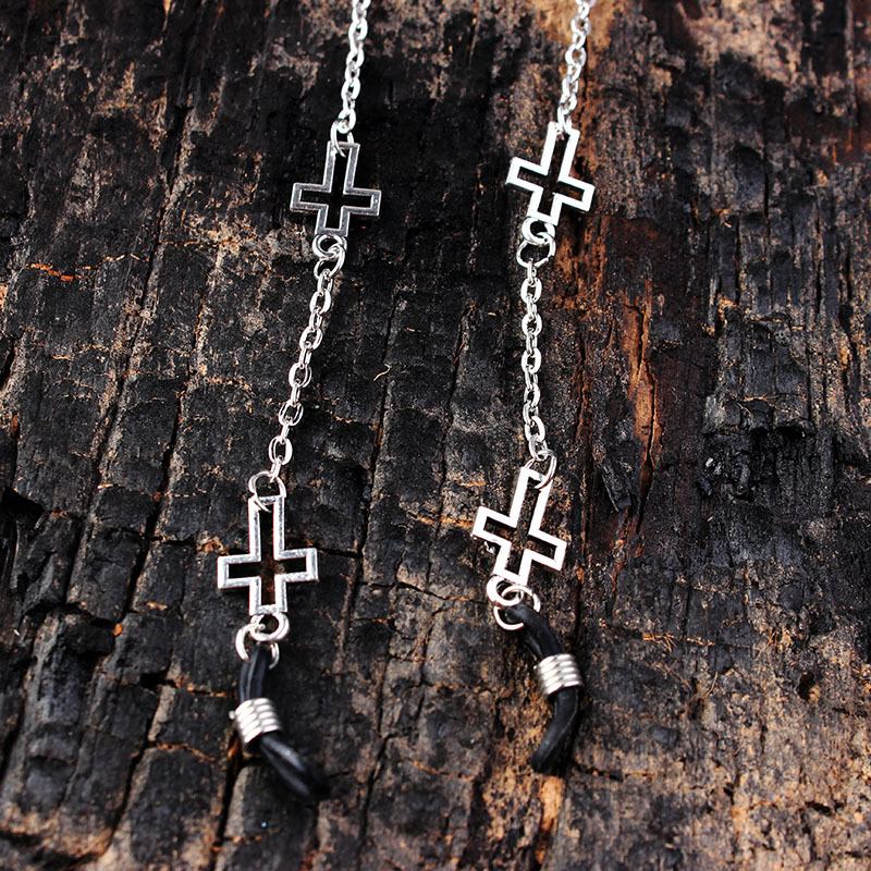 Briller Hengende Kjede Cross Pentagram Solbrillekjede