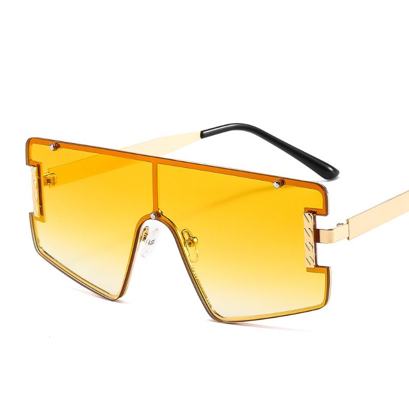 Goggle Pc Gradients Lens Golden Frame Merkedesigner High-end Solbriller