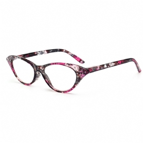 Lesebriller For Kvinner Katt Eye Blomstrete Frame