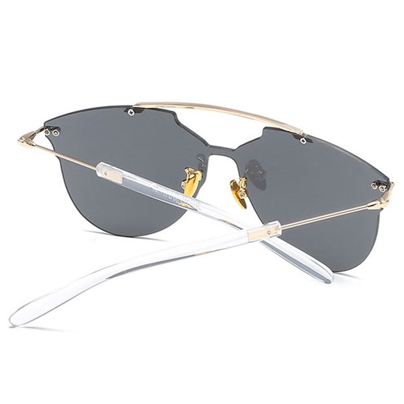 Menn Kvinner Tynn Metallramme Solbriller Fritids Outdoor Anti-uv Hd Eyeglaases