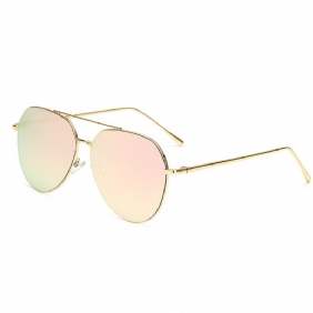 Menn Metal Pilot Solbriller Dame Aviator Eyewear