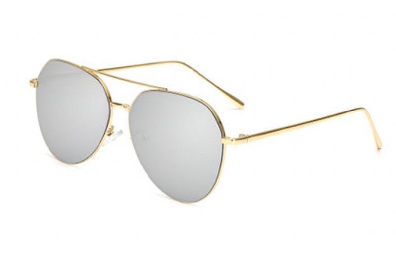 Menn Metal Pilot Solbriller Dame Aviator Eyewear