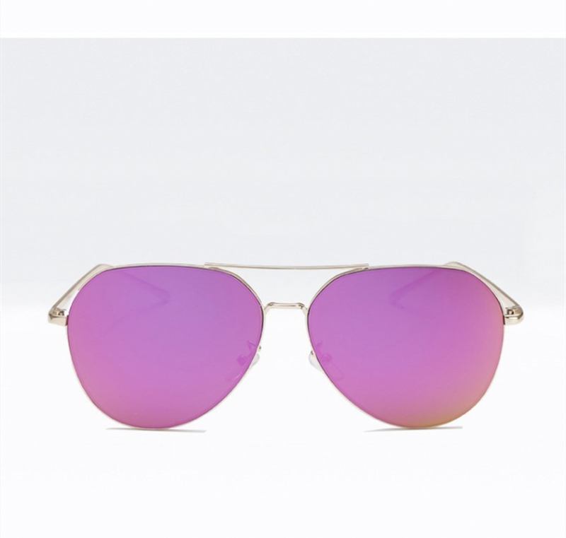 Menn Metal Pilot Solbriller Dame Aviator Eyewear