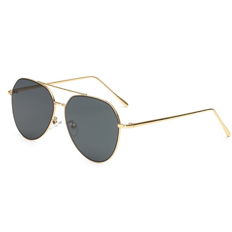 Menn Metal Pilot Solbriller Dame Aviator Eyewear