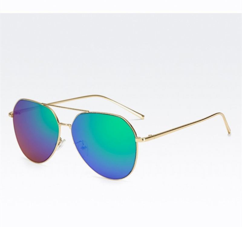 Menn Metal Pilot Solbriller Dame Aviator Eyewear