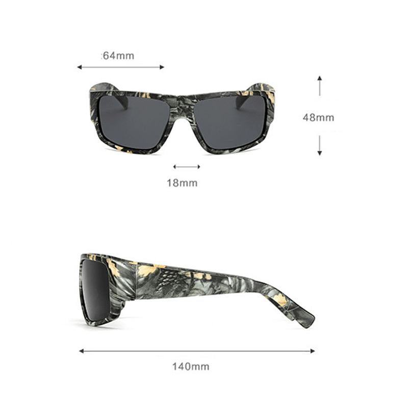 Menn Outdoor Sport Uv400 Camouflage Solbriller