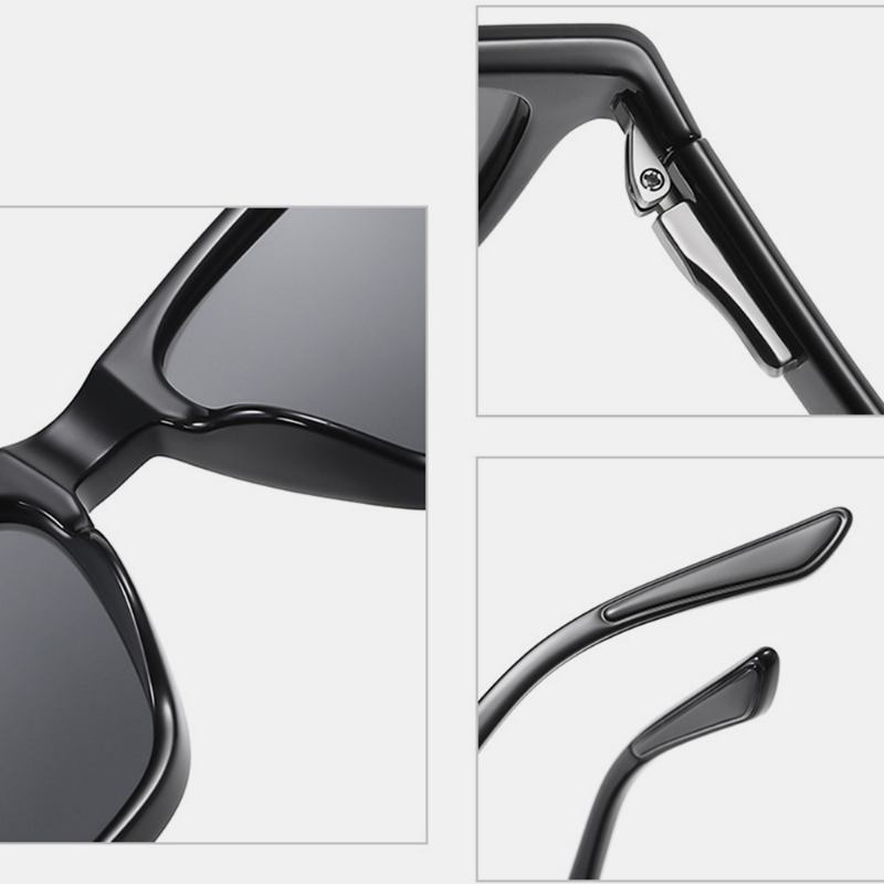 Menn Super Light Full Frame Bred Frame Outdoor Vintage Driving Uv Protection Solbriller