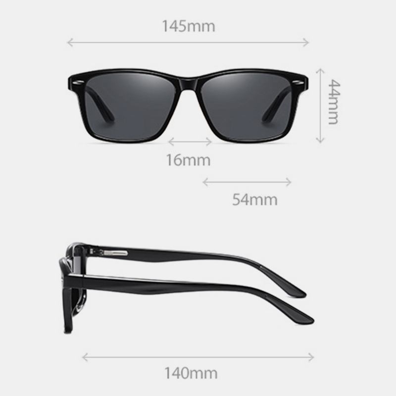 Menn Super Light Full Frame Bred Frame Outdoor Vintage Driving Uv Protection Solbriller