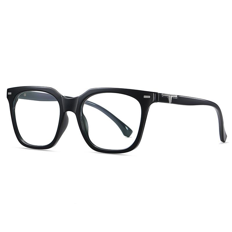 Retro Big Frame Flat Speil Kan Utstyres Med Myopia Unisex