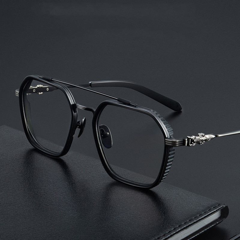 Retro Double Beam Myopia Frame Briller