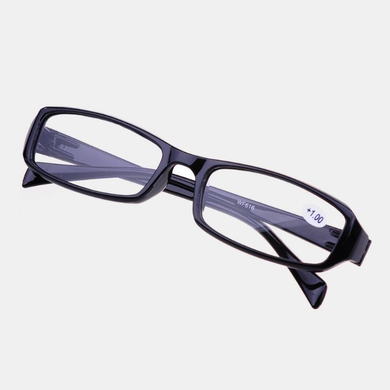 Unisex Full Frame Resin Len Lesebriller Bærbare High-definition Presbyopia-briller