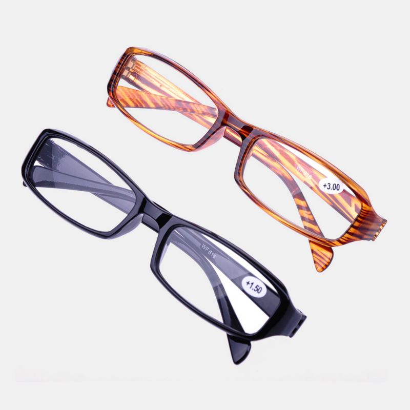 Unisex Full Frame Resin Len Lesebriller Bærbare High-definition Presbyopia-briller