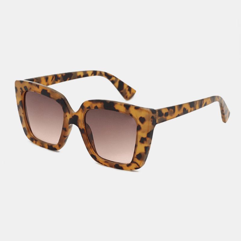 Unisex Leopard Thicken Full Frame Fritids Uv-beskyttelsessolbriller