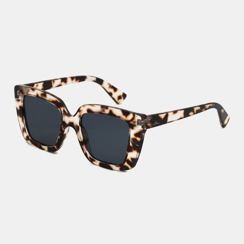 Unisex Leopard Thicken Full Frame Fritids Uv-beskyttelsessolbriller