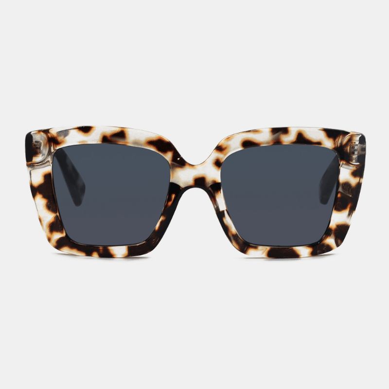 Unisex Leopard Thicken Full Frame Fritids Uv-beskyttelsessolbriller