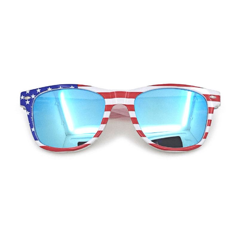 Unisex Patriotic Polarspex 80-talls Retro Trendy Stilige Solbriller