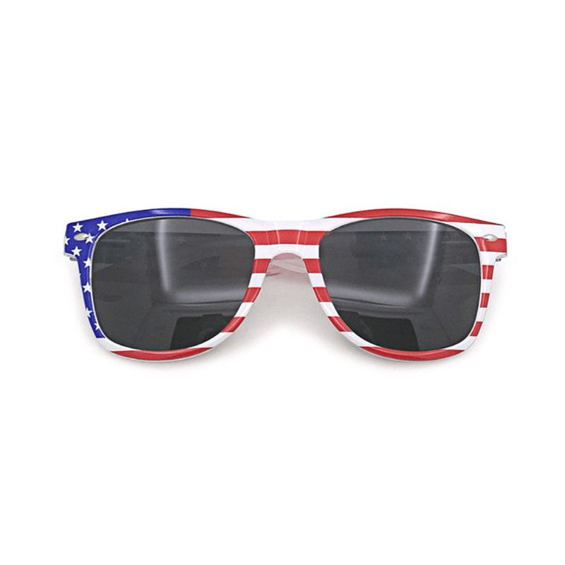 Unisex Patriotic Polarspex 80-talls Retro Trendy Stilige Solbriller