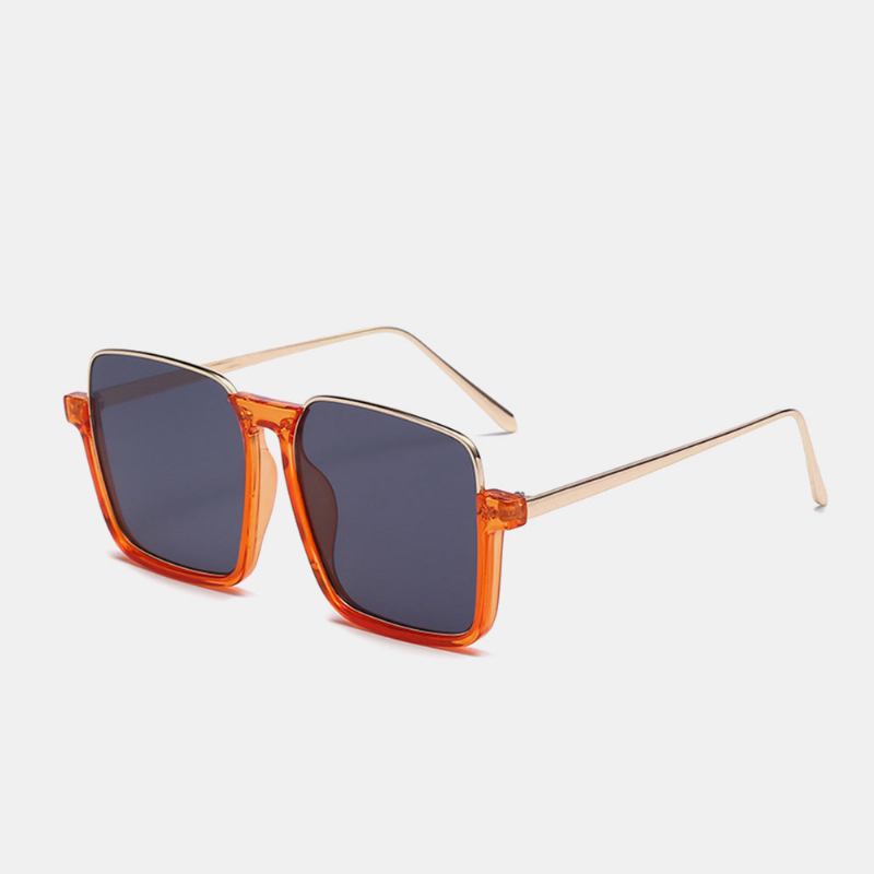 Unisex Square Frame Half Frame Anti-blue Light Anti-uv Solbriller