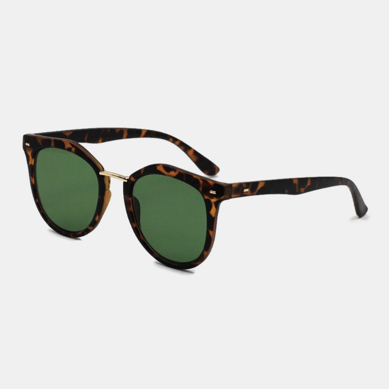 Unisex Tortoiseshell Square Full Frame Mote Uv-beskyttelse Solbriller