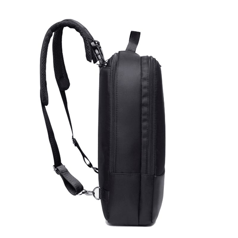 16.5-tommers Bærbar Multifunksjonell Nylonryggsekk For Menn Business Travel Handbag Crossbody-veske