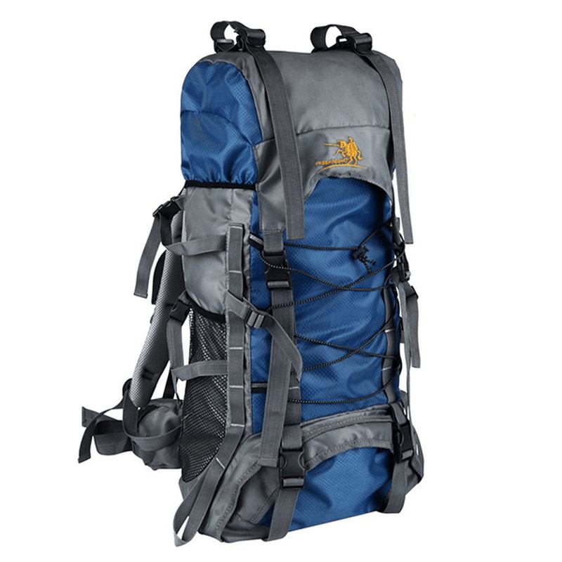 60l Outdoor Trekking Ryggsekk Vanntett Nylon Reiseveske Camping Bag