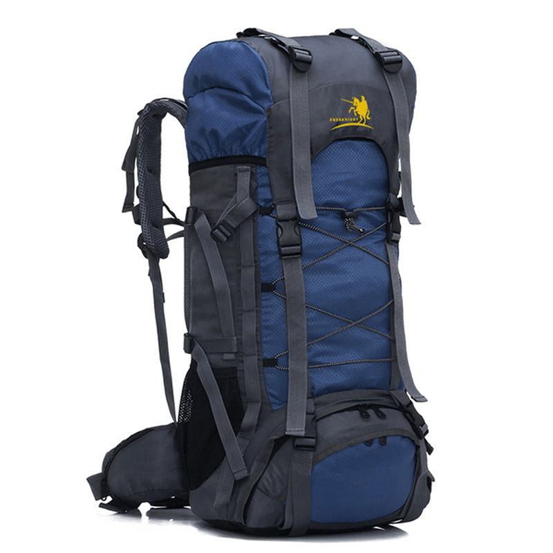 60l Outdoor Trekking Ryggsekk Vanntett Nylon Reiseveske Camping Bag