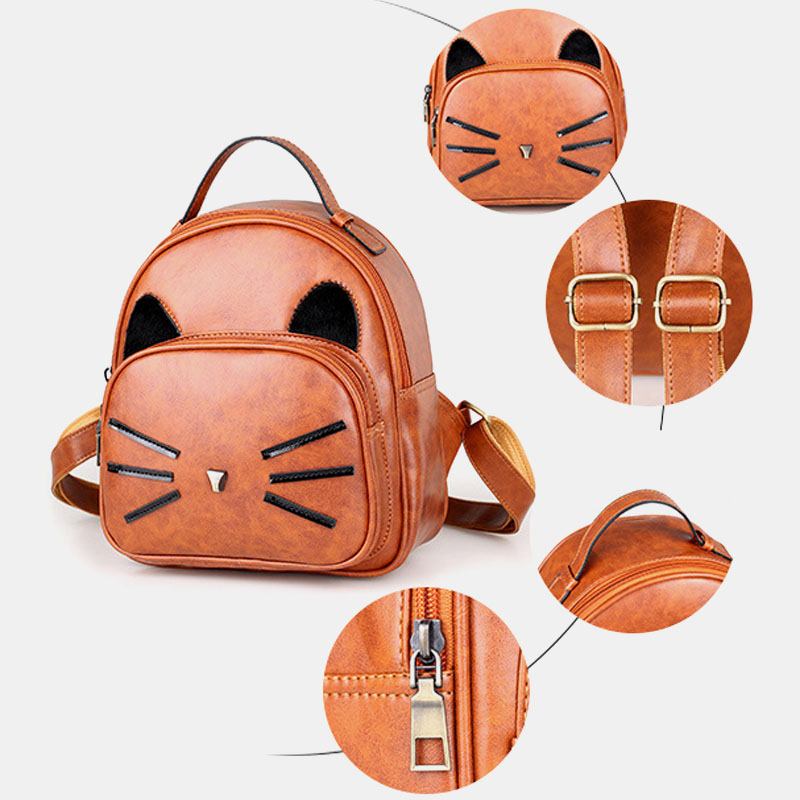 Kvinner Crossbody Veske Katt Pattern Handbag Crossbody Veske Ryggsekk For Date Outdoor