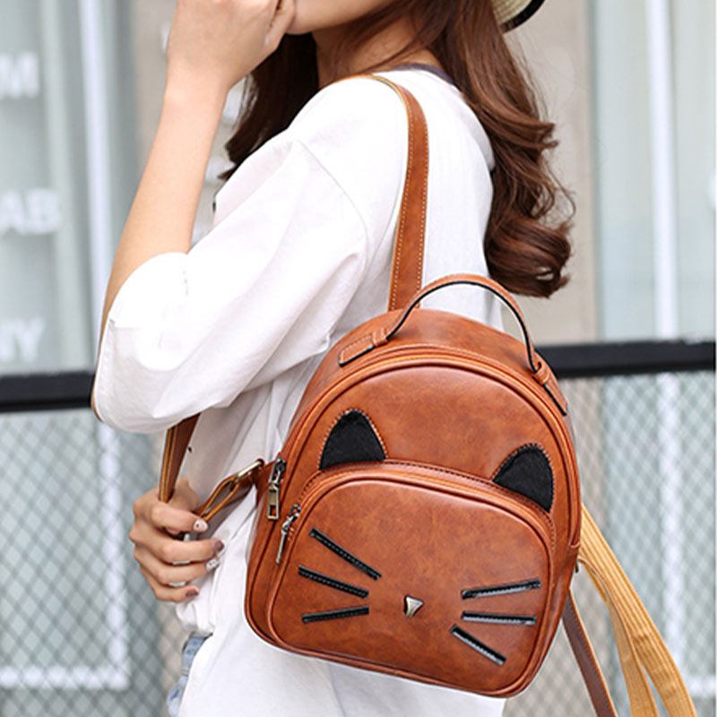 Kvinner Crossbody Veske Katt Pattern Handbag Crossbody Veske Ryggsekk For Date Outdoor