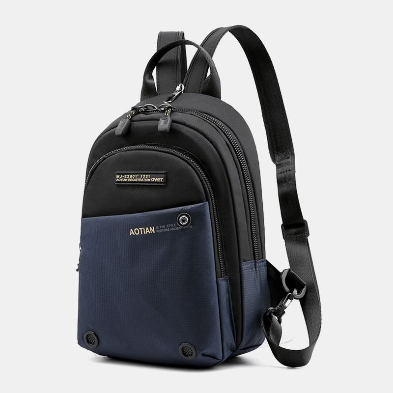 Menn Multifunksjonell Ryggsekk Vanntett Multi-carry Crossbody Veske Ryggsekk