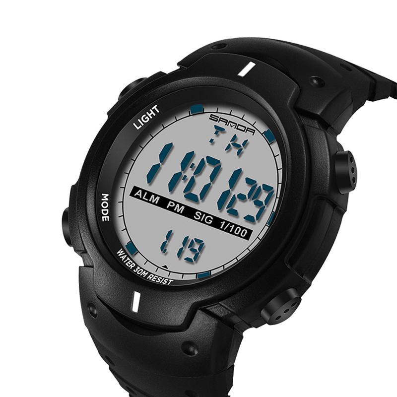 Digital Watch Luminous Motion Timing Stoppeklokke Kalender Alarm Watch Outdoor Sports Watch