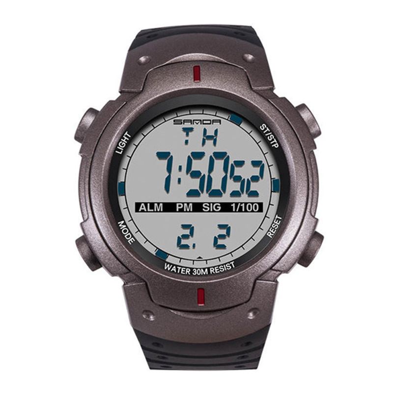 Digital Watch Luminous Motion Timing Stoppeklokke Kalender Alarm Watch Outdoor Sports Watch