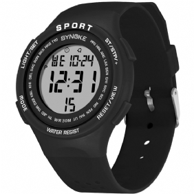 El Display Silikonrem Sport Klokke 3atm Vanntett Alarm Student Digital Watch