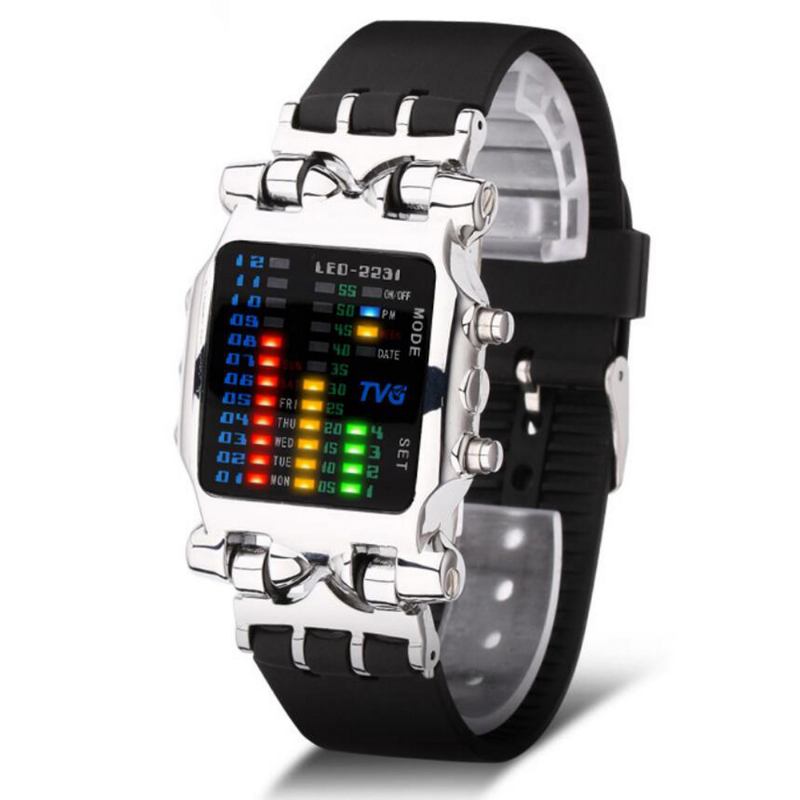 Led-skjerm Creative Watch Fasjonable Elektroniske Digitale Klokker