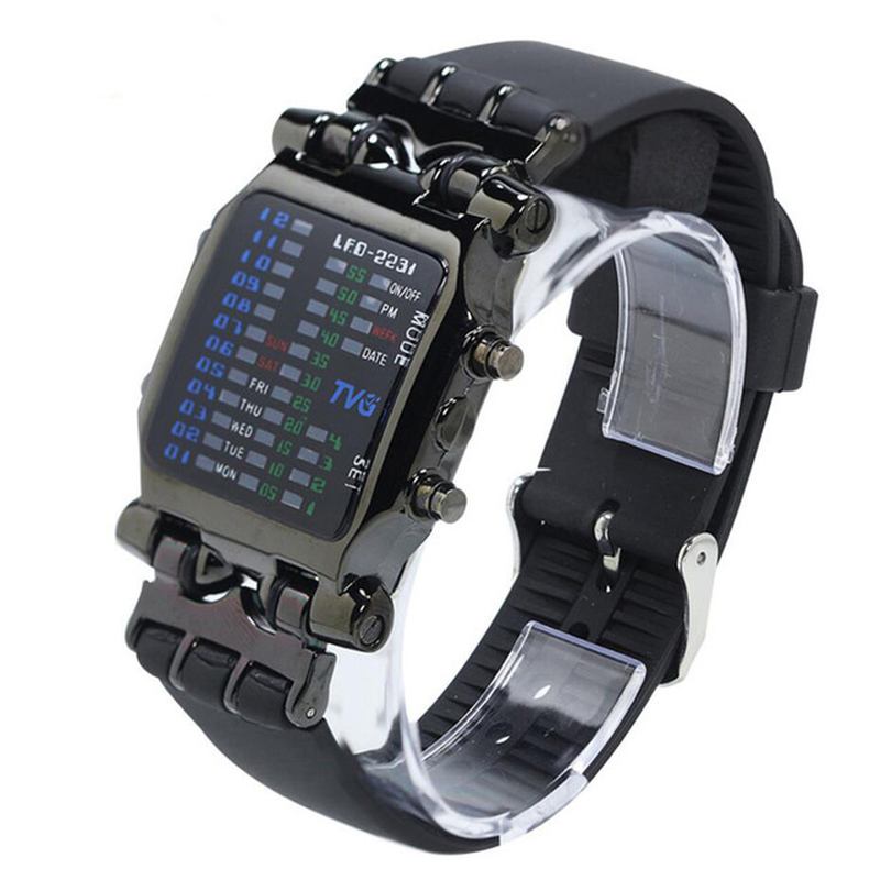 Led-skjerm Creative Watch Fasjonable Elektroniske Digitale Klokker