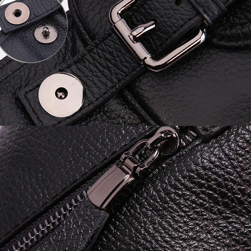 Brystveske I Ekte Skinn For Menn Skulderveske Crossbody-veske